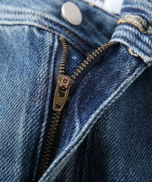 「HANDO」 ブーツカットデニムパンツ S ブルー レディース_画像4