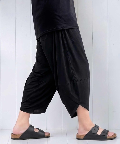 TopIsm（トップイズム） uvカット ハーフパンツ パンツ 無地総柄 接触