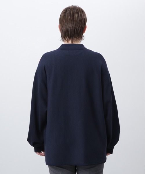 「MANASTASH」 ニットカーディガン M グリーン メンズ_画像8