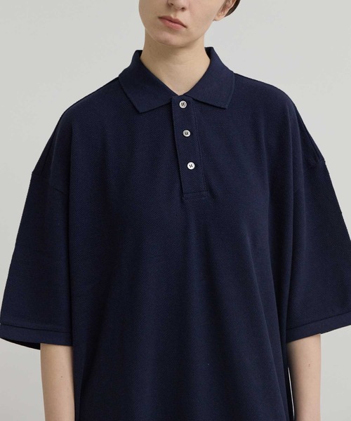 「INSCRIRE」 シャツワンピース SMALL ネイビー レディース_画像5