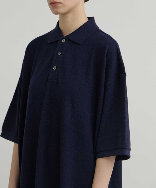 「INSCRIRE」 シャツワンピース SMALL ネイビー レディース_画像6