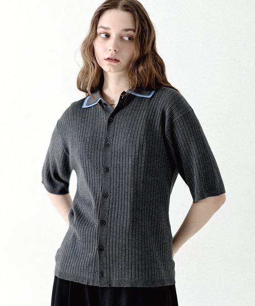 STEVEN ALAN（スティーブンアラン） 長袖ニット L ライトグレー メンズ