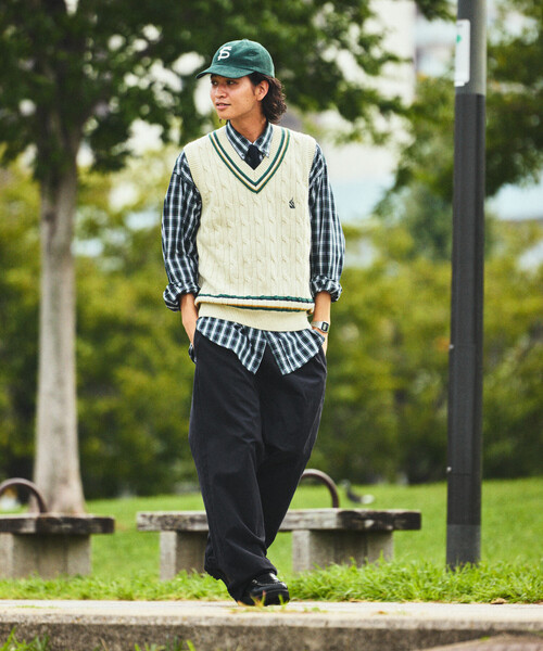 「NAUTICA」 チノパンツ MEDIUM グリーン メンズ_画像2
