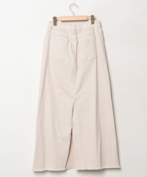 「GOOD GRIEF」 Line Fringe Hem Skirt M ホワイト レディース_画像2