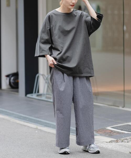 FORK&SPOON（フォークアンドスプーン） パンツ サッカーチェックパンツ