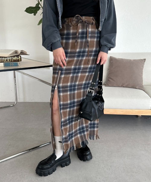 「apres jour mignon」 スカート X-LARGE ダークブラウン レディース_画像2