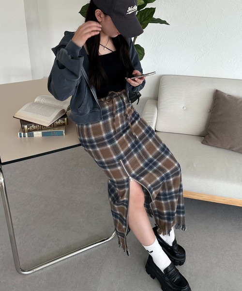 「apres jour mignon」 スカート X-LARGE ダークブラウン レディース_画像7