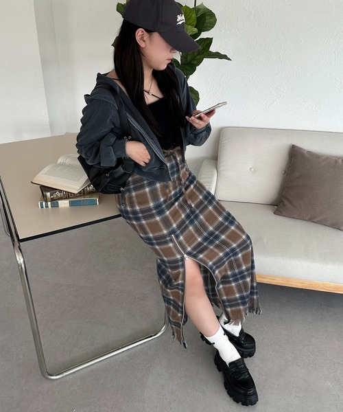 「apres jour mignon」 スカート X-LARGE ダークブラウン レディース_画像8