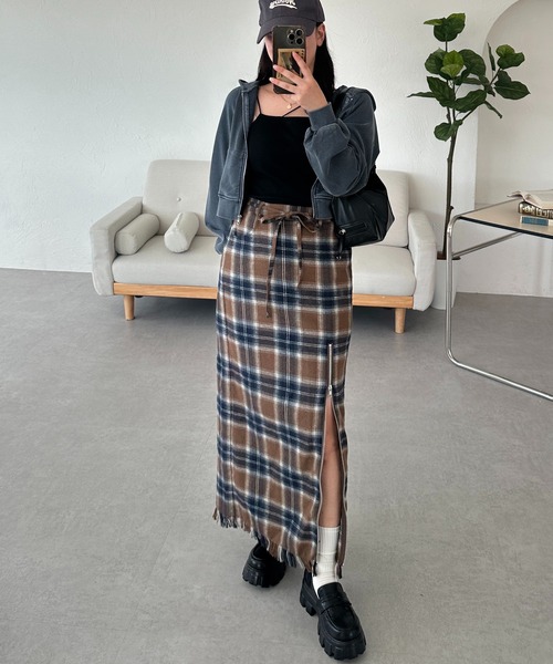 「apres jour mignon」 スカート X-LARGE ダークブラウン レディース_画像9
