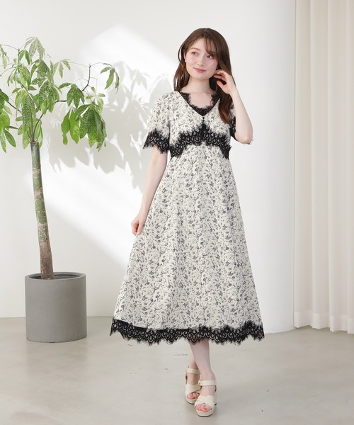 「ASTORIA ODIER」 半袖ワンピース MEDIUM サックスブルー レディース_画像3