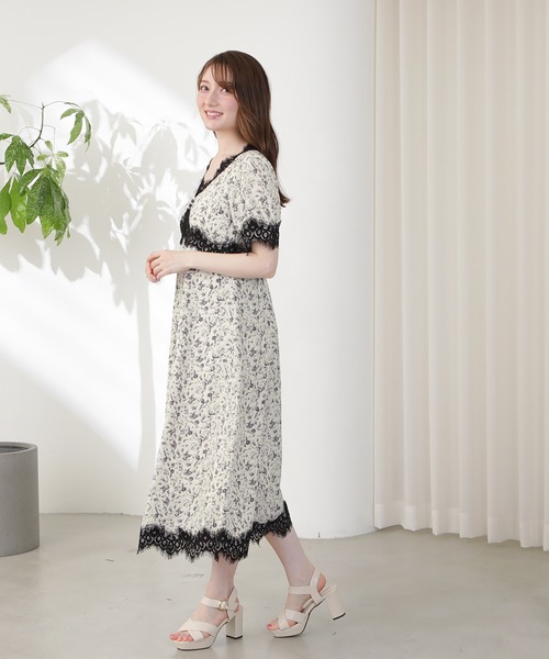「ASTORIA ODIER」 半袖ワンピース MEDIUM サックスブルー レディース_画像5