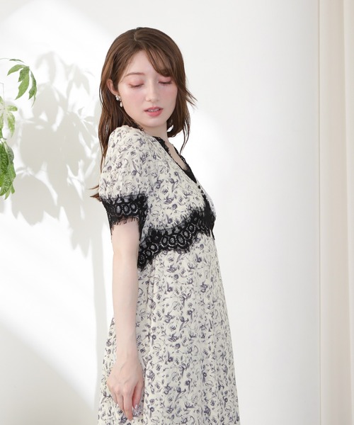「ASTORIA ODIER」 半袖ワンピース MEDIUM サックスブルー レディース_画像7