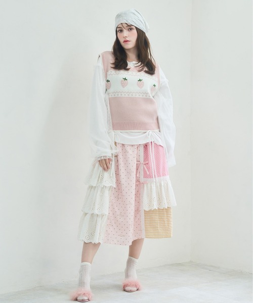 「Lolime by mellfy memory」 スカート M ピンク レディース_画像6