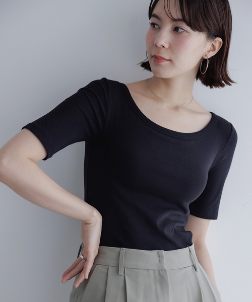 「BAMBI WATER」 半袖Tシャツ M ブラック レディース_画像3