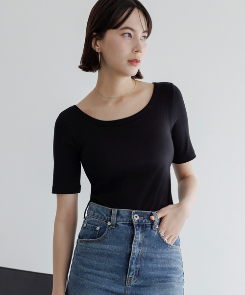 「BAMBI WATER」 半袖Tシャツ M ブラック レディース_画像8