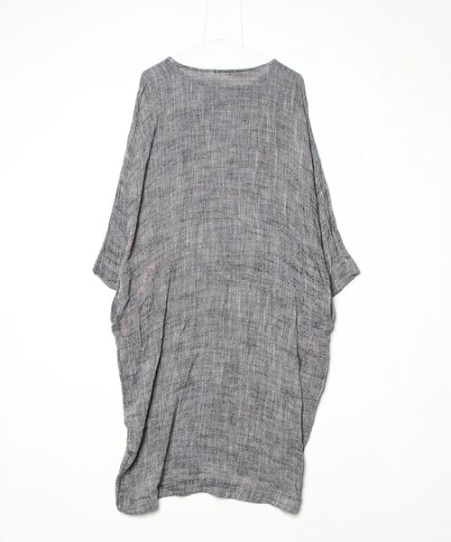 「BLACK CRANE」 長袖ワンピース SMALL チャコールグレー レディース_画像2