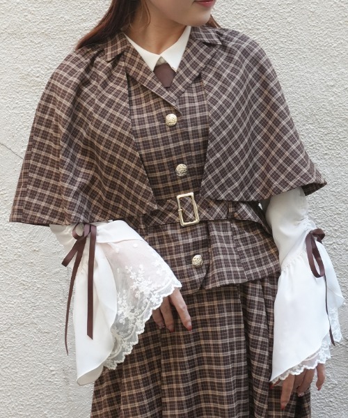 axes femme POETIQUE コート アウター ディテクティブチェックJKT 