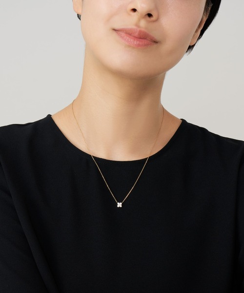 VENDOME AOYAMA ネックレス K18YG ダイヤモンドカローラ