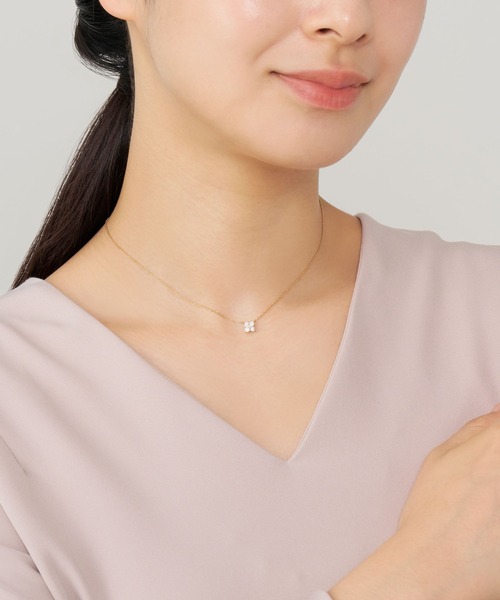 VENDOME AOYAMA ネックレス K18YG ダイヤモンドカローラ