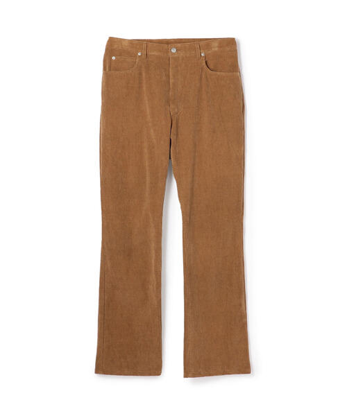 33 割引44 46 48 キャメル定番人気 パンツ オーガニックコットンコーデュロイ ブーツカット5ポケットパンツ ボトムス パンツ メンズファッション ファッションキャメル Littlestaruc Com