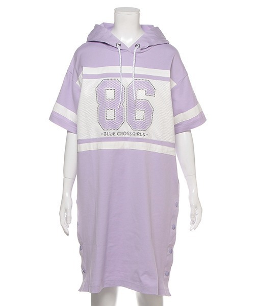 ワンピース メッシュ切替半袖パーカーワンピース Zozotown Yahoo 店 通販 Yahoo ショッピング