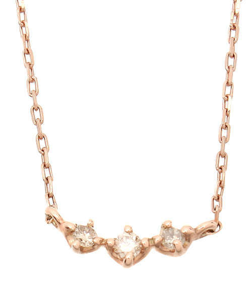 va vendome aoyama ネックレス K10 3ストーンネックレス
