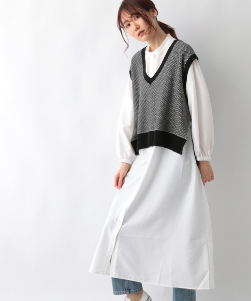ワンピース ニットベスト シャツワンピースセット Zozotown Paypayモール店 通販 Paypayモール