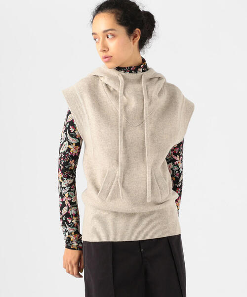 Isabel Marant - ISABEL MARANT BATHY フーデットプルオーバーベスト ニット ISABEL MARANT ETOILE BATHY フーデットプルオーバーベスト