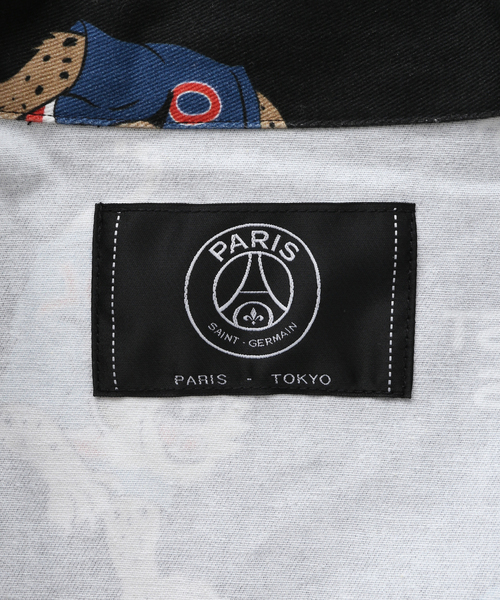 シャツ 「Paris Saint-Germain」ジェルマンプリント オープンカラー
