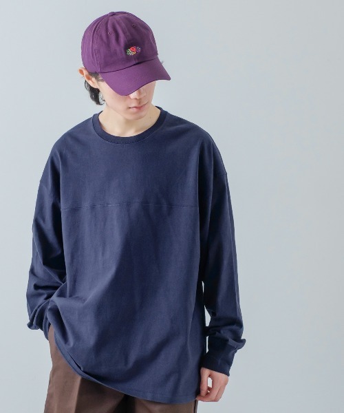 フットボールTシャツ/3/コットン/NVY/X01-05005 COMOLI / コモリ | フットボール Tシャツ - Navy | 通販 - 正規