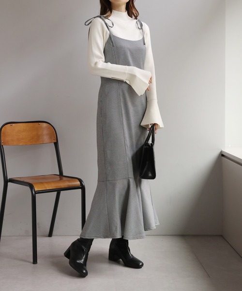 one after another NICE CLAUP ワンピース 「着丈の調節可能」 肩