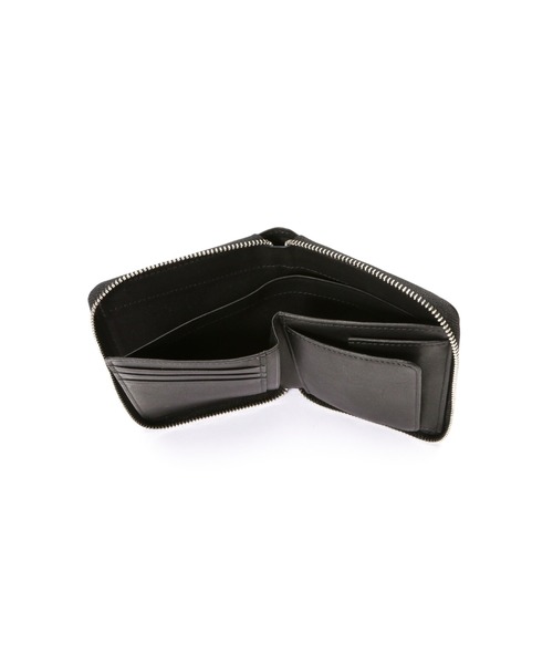 MARGARET HOWELL OILED LEATHER ブラック二つ折り財布 OILED LEATHER（財布）｜MARGARET HOWELL（マーガレットハウエル