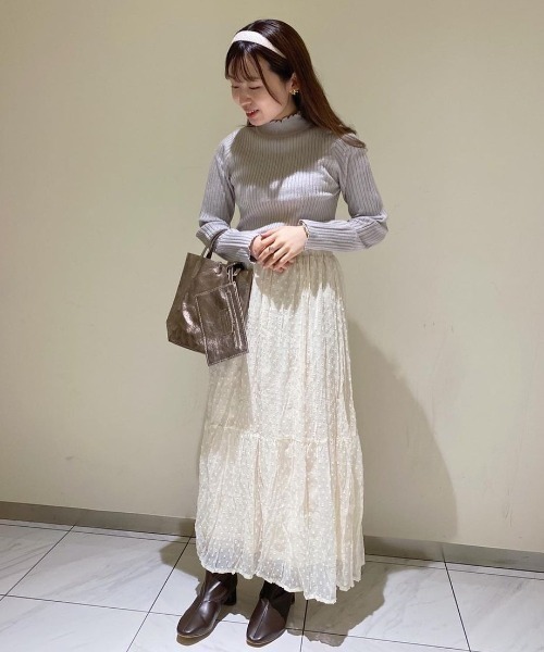 flower スカート シアードットスカート レディース : ZOZOTOWN Yahoo