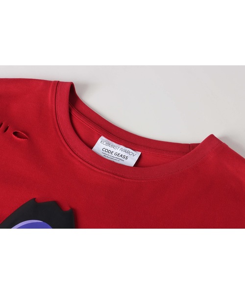 tシャツ 「KOBMAST IVAROV 」Tシャツ - 仮面アーサー (レッド) レディース メンズ KOBMAST IVAROV tシャツ 「KOBMAST 」Tシャツ - 仮面アーサー