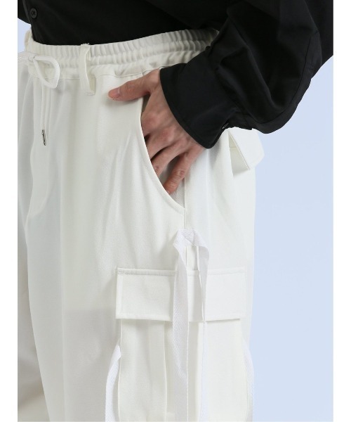 semantic design カーゴパンツ 「ストレッチ ウエストゴム