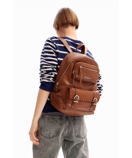 Desigual リュック ポケット マキシバックパック レディース