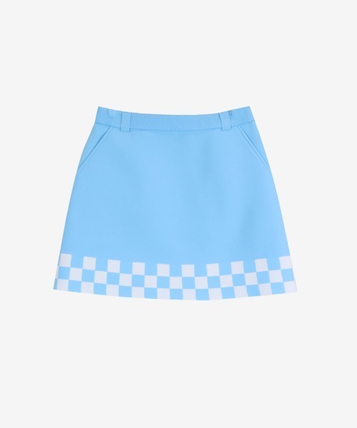 archivio（アルチビオ） スカート 「LADIES」裾チェック柄ニット