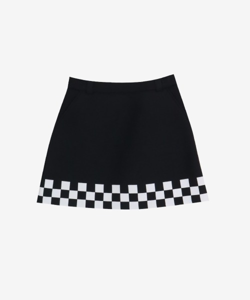 archivio（アルチビオ） スカート 「LADIES」裾チェック柄ニット