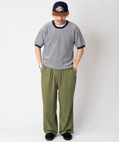 クニ様 スボンのみ gym master（ジムマスター） tシャツ ハイゲージニットボーダークルー