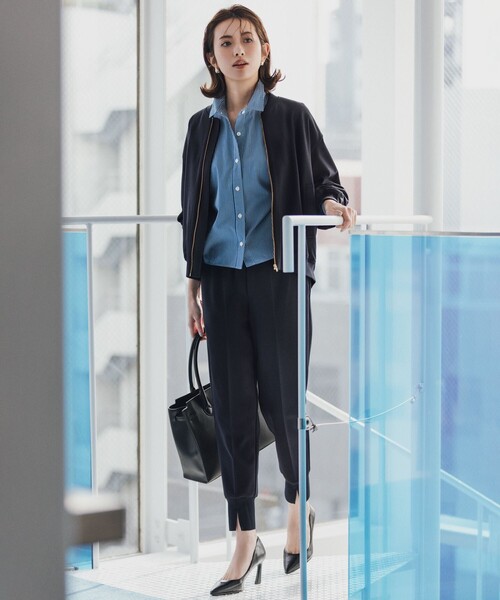 【Oggi4月号掲載/洗える】CANCLINI クロップド シャツ 23区 ブラウス シャツ 「Oggi4月号掲載/洗える」CANCLINI