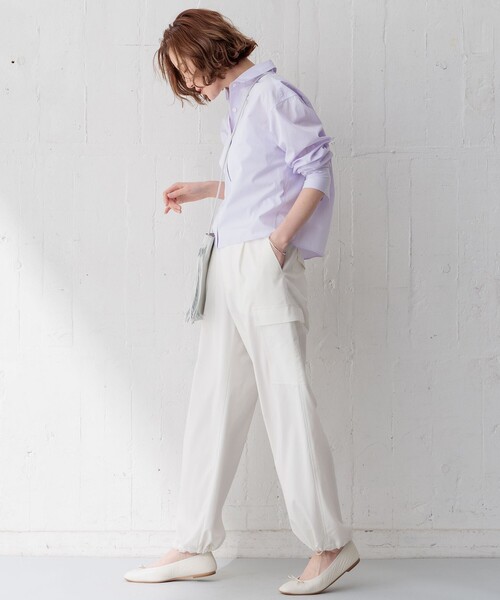 【Oggi4月号掲載/洗える】CANCLINI クロップド シャツ Oggi4月号掲載／洗える】CANCLINI クロップド