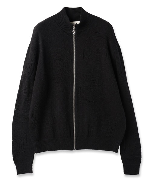 Jieda リップルクルーセーター JieDa セーター ニット RIPPLES ZIP UP KNIT メンズ レディース
