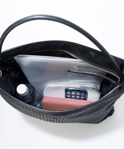 perche（ペルケ） トートバッグ perche / レザーメッシュ1本手結び