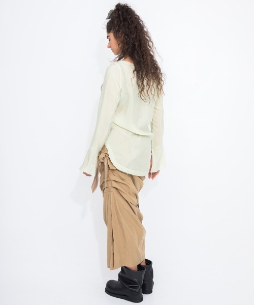 leinwande リボンスカート　黒 leinwande スカート 「leinwande（ラインヴァンド）」Ribbon Tie