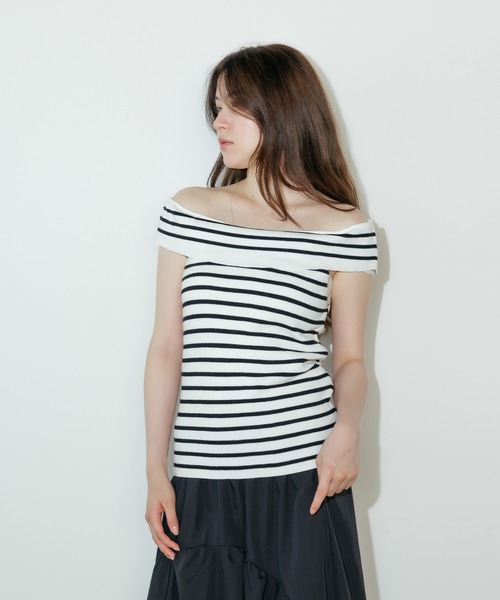ROOP TOKYO ブラウス シャツ オフショルダートップス レディース