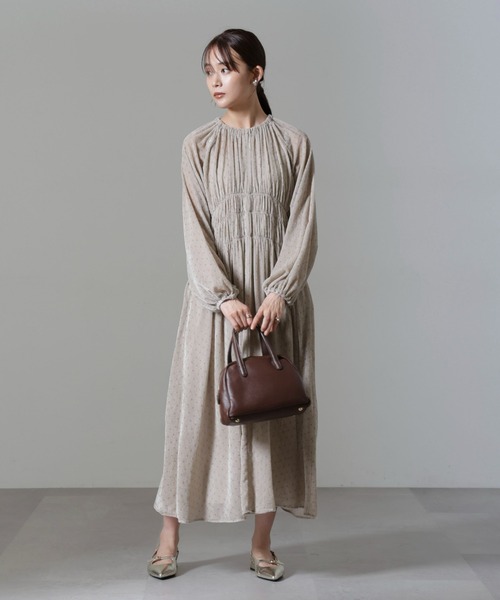 【美品】ミキオサカベ　シャツワンピース　ネコ(猫)刺繍　ギャザー　花　ストライプ 美品】ミキオサカベ シャツワンピース ネコ(猫)刺繍 ギャザー 花