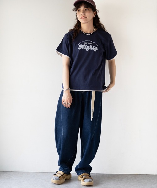 DOUBLE NAME ジーンズ デニム デニムパンツ クロスカーブデニム