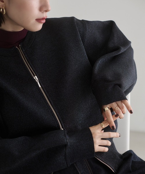 hunch（ハンチ） カーディガン 「WEB限定/別注」Wジップカーディガン