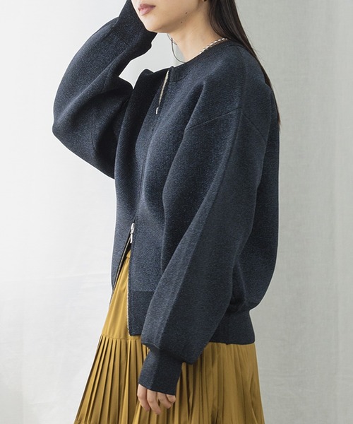 hunch（ハンチ） カーディガン 「WEB限定/別注」Wジップカーディガン
