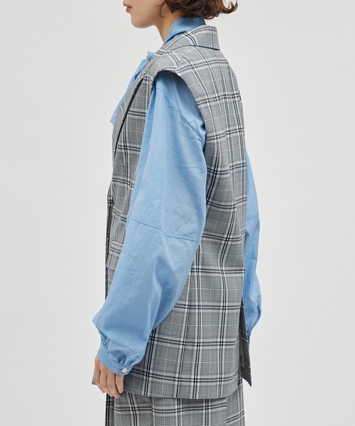 ROPE' ベスト ジレ ウールモヘヤ OVER GILET /セットアップ対応
